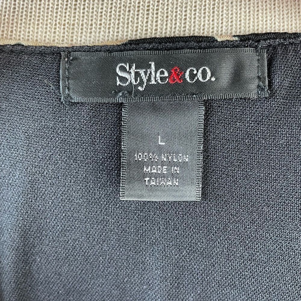 Style & Co Leopard Print Top Size L EUC - Picture 6 of 6